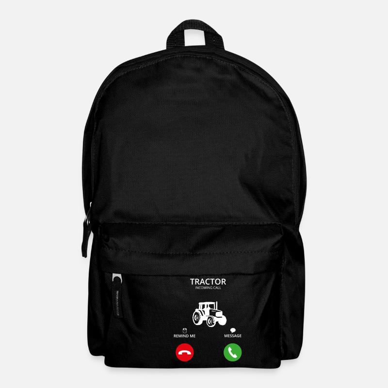 Call Mobile Anruf tractor traktor landwirt - Rucksack - Schwarz