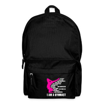 Gymnastik Turnen Turnerin Frau Geschenk - Rucksack - Schwarz - Vorne