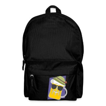 Vatertag Geschenk Bier mit Sonnenbrille Idee - Rucksack - Schwarz - Vorne