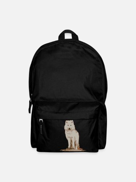 White wolf - Backpack - black