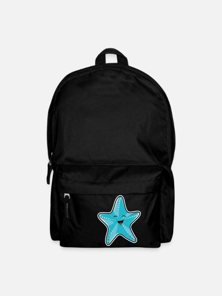 Seestern - Rucksack - Schwarz