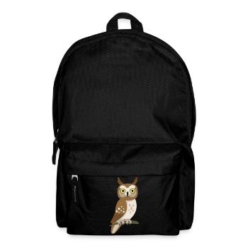 Süße Eule – niedliche Tier Illustration - Rucksack - Schwarz - Vorne