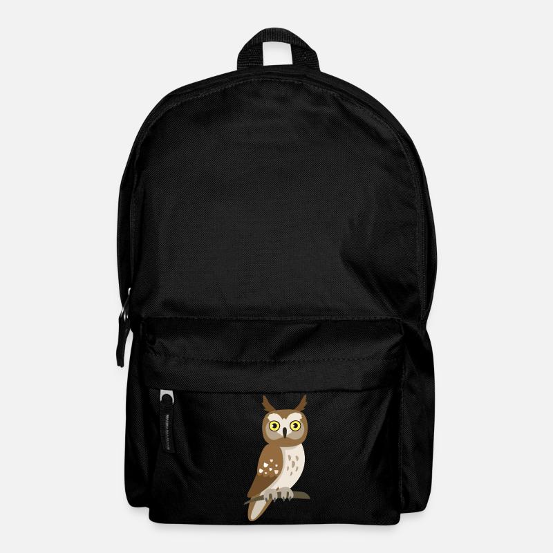 Süße Eule – niedliche Tier Illustration - Rucksack - Schwarz