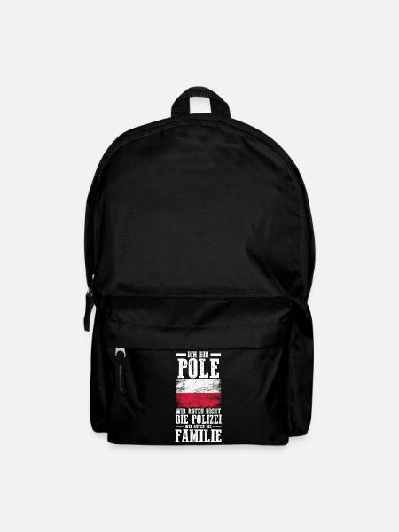 Polska Polen Pole Polnisches - Rucksack - Schwarz