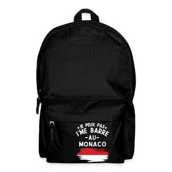 Je Peux Pas J'me Barre Au Monaco Vacances - Sac à dos - noir - Devant