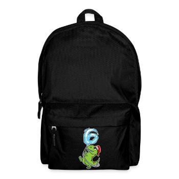 6th Birthday Dinosaur - Backpack - black - Front