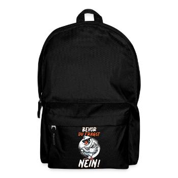 Before you ask No Swan Bad mood - Backpack - black - Front