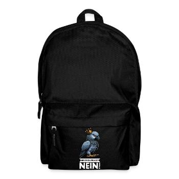 Before you ask: No African grey parrot, parrot, parrot, parrot - Backpack - black - Front