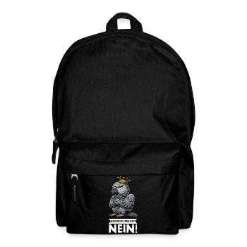 Before you ask: No African grey parrot, parrot, parrot, parrot - Backpack - black - Front