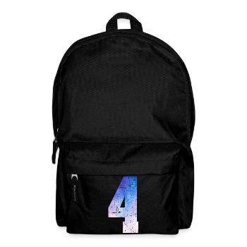 numéro 4 – Cadeau anniversaire 4 ans - Sac à dos - noir - Devant