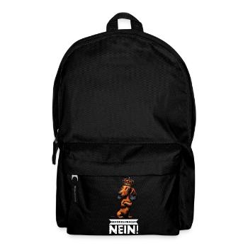 Bevor Du Fragst Nein Langhaardackel Dackel Teckel - Rucksack - Schwarz - Vorne