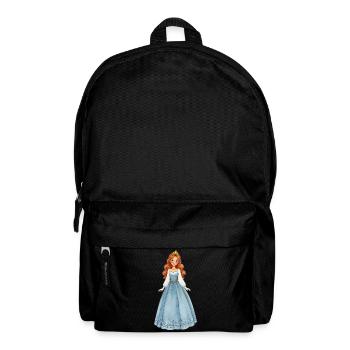 Prinzessin im Eiskristallkleid - Rucksack - Schwarz - Vorne