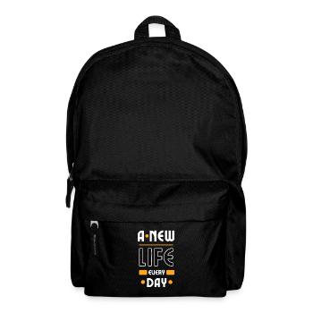 A New Life Every Day - Backpack - black - Front