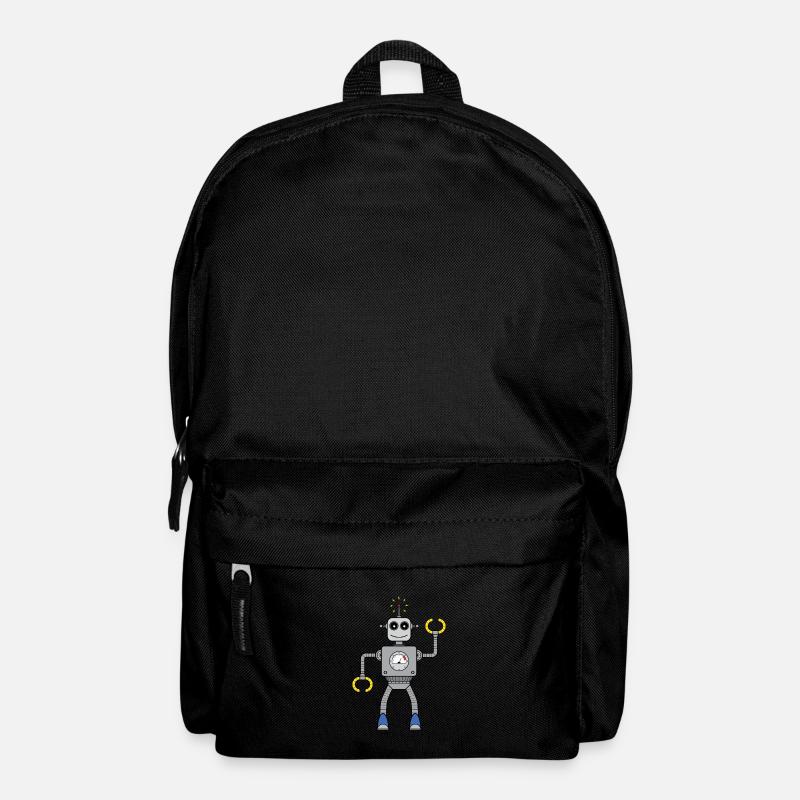 Freundlicher Roboter - Rucksack - Schwarz