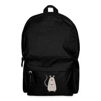 Ratte Rat - Rucksack - Schwarz - Vorne
