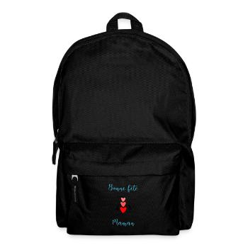 MAMIE. FÊTE DES MÈRES. BONNE FÊTE MAMIE. JE T'AIME - Sac à dos - noir - Devant