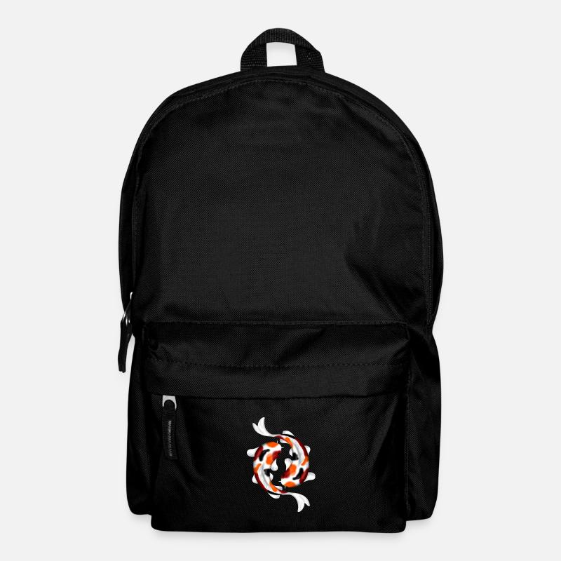 zwei verspielte Kois - Rucksack - Schwarz