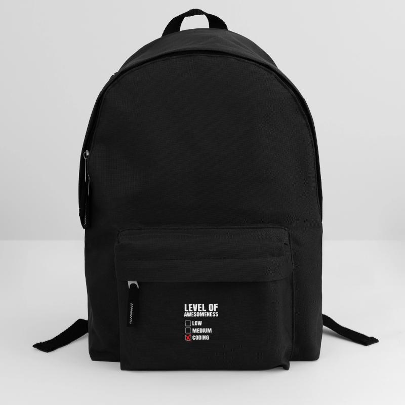 Level Of Awesomeness Low Medium Coding Programming Rucksack