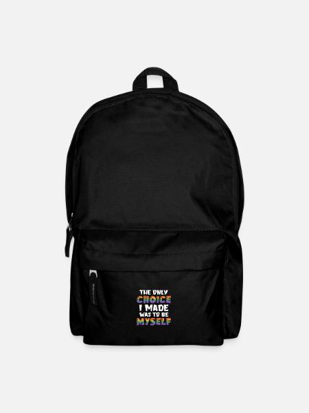 The Only Choice I Made Was To Be Myself Bisexual G - Rucksack - Schwarz