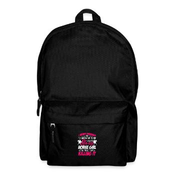I Never Dreamed I'd Grow Up Top Be A Horse Girl Eq - Rucksack - Schwarz - Vorne