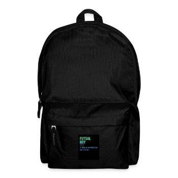 Futsal Boy Like A Normal Boy But Cooler Indoor Soc - Rucksack - Schwarz - Vorne
