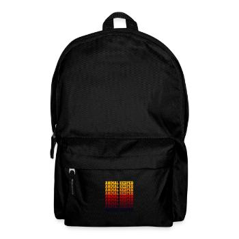 Retro Graphic Animal Keeper Zoo Keeper Animal Love - Rucksack - Schwarz - Vorne