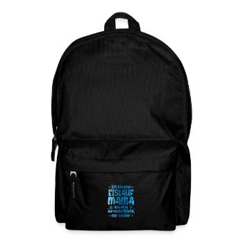 Ich Bin Eine Eislauf Mama Wie Eine Normale Mama Ei - Rucksack - Schwarz - Vorne