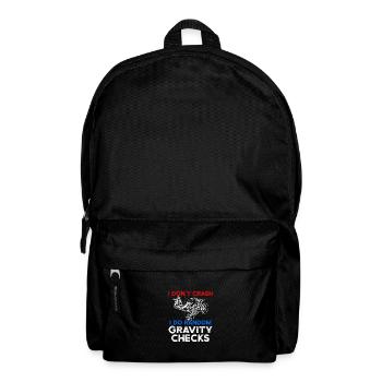 I Don't Crash I Do Random Gravity Checks Motorcycl - Rucksack - Schwarz - Vorne