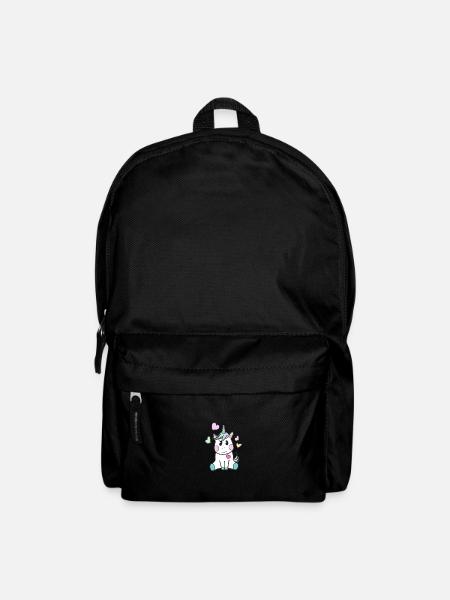 einhorn,unicorn,liebe,herz - Rucksack - Schwarz