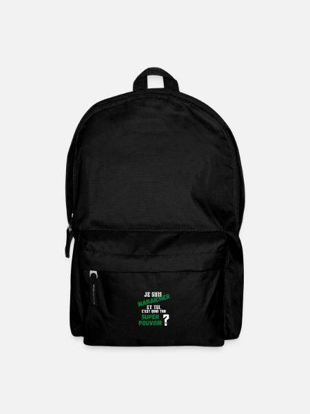 Je suis maraîcher et toi c'est quoi ton super ... - Sac à dos - noir