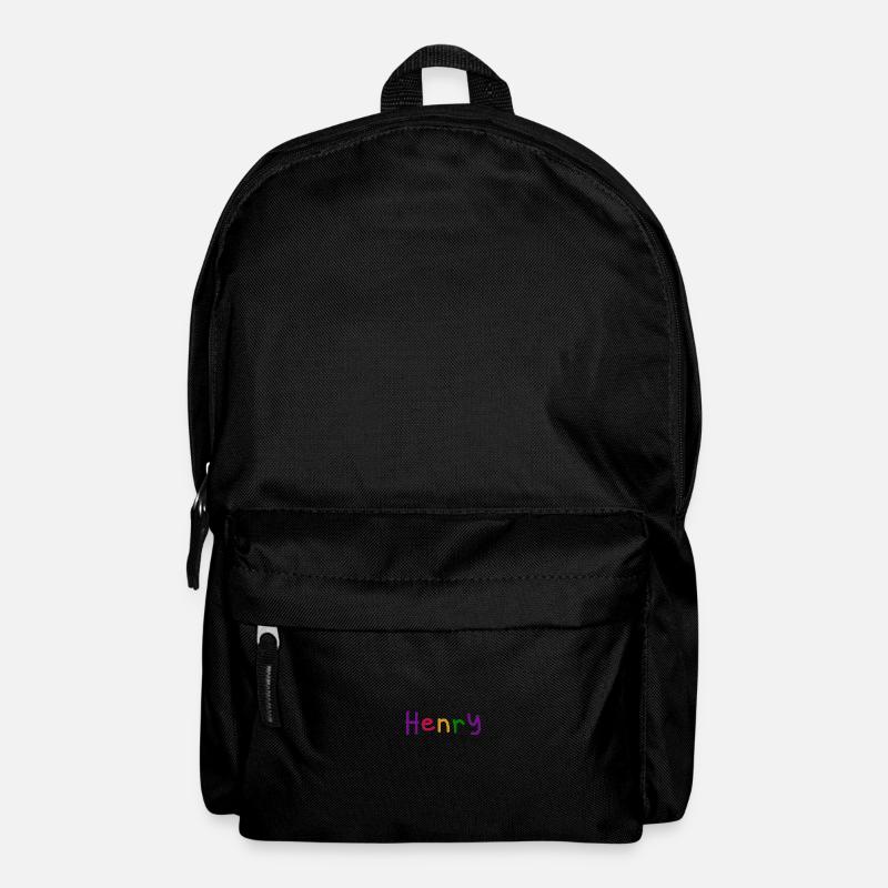 Henry first name boy name colored font colored - Backpack - black