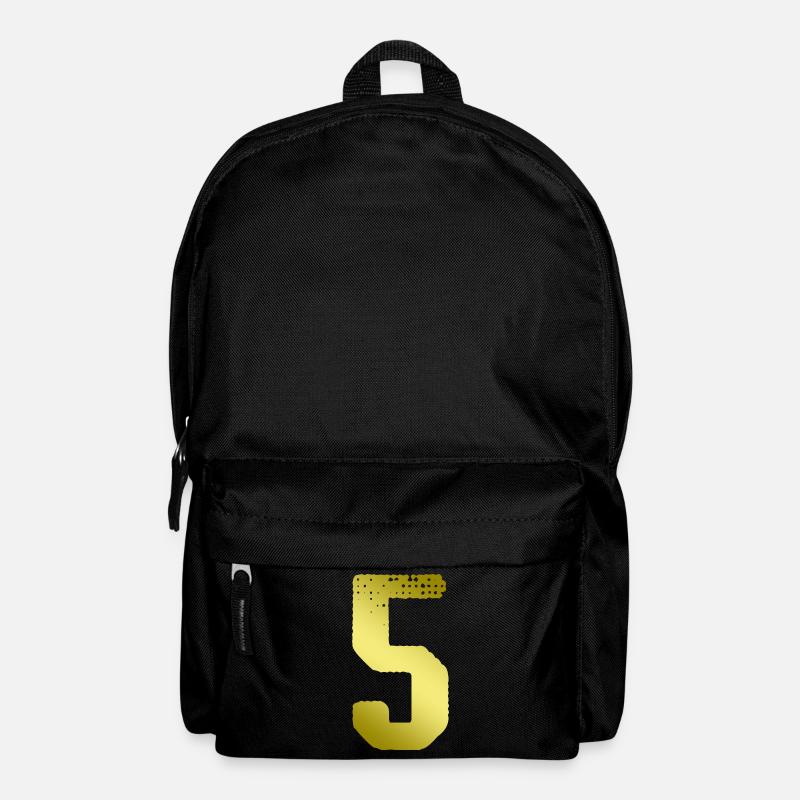 5 Zahl Trikot - Rucksack - Schwarz