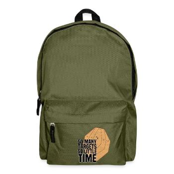 So viele Ziele - Rucksack - Olivgrün - Vorne