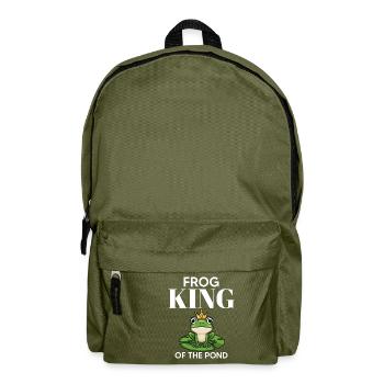 Frog Prince of the Pond, Master of the - Backpack - olive green - Front