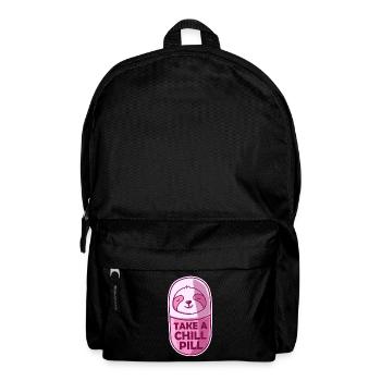 Take A Chill Pill Faultier Sloth Kawaii - Rucksack - Schwarz - Vorne