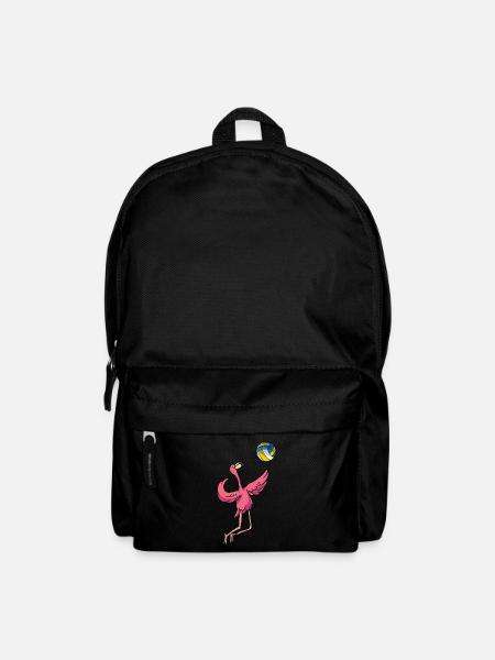 Volleyball Flamingo Volleyball-Team Trainer - Rucksack - Schwarz