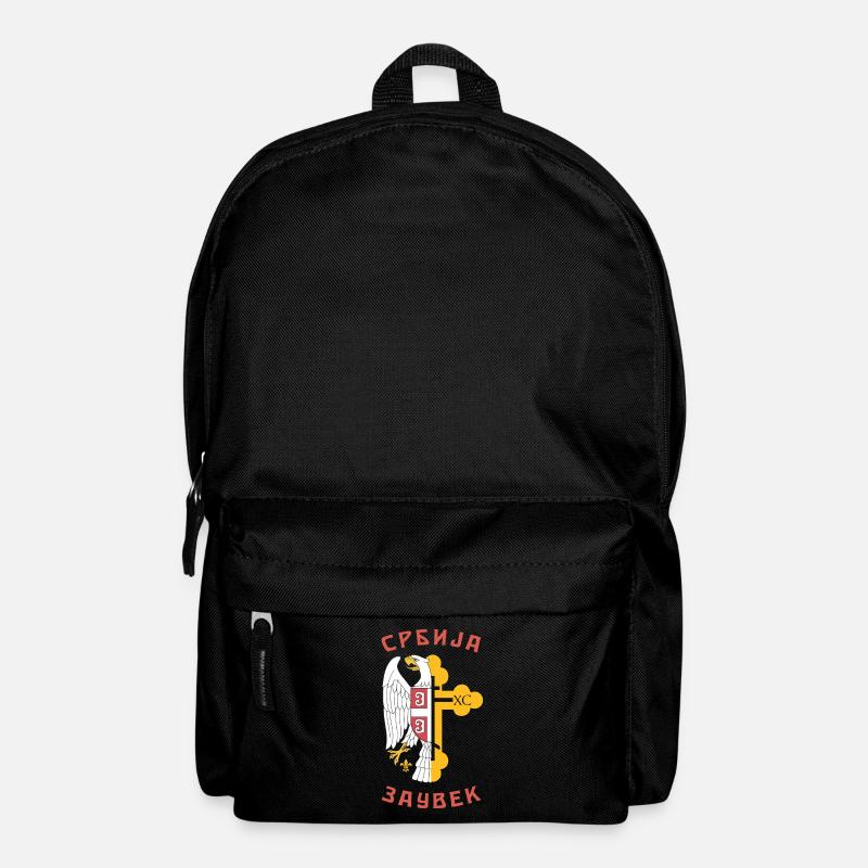 Belgrad Serbien Flagge Serbisch Adler Herkunft Rei - Rucksack - Schwarz