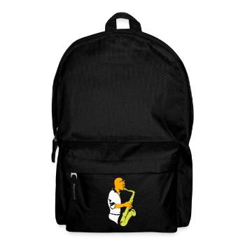 musique jazz musicien de jazz trompette saxophone cadeau - Sac à dos - noir - Devant