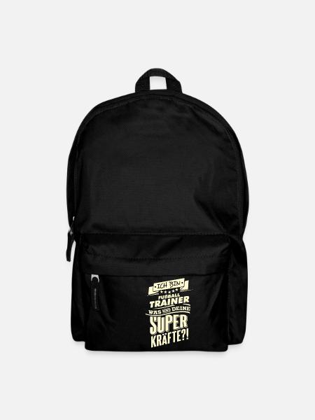 Superkräfte Fußball-Trainer RAHMENLOS Geschenk - Rucksack - Schwarz