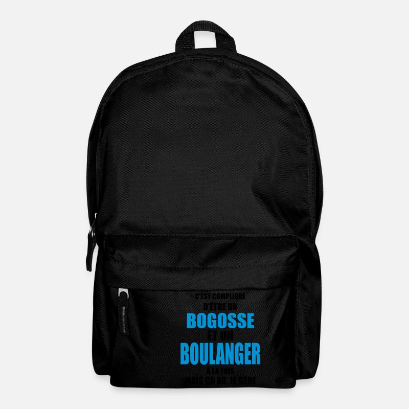 compliqué d'être un bogosse et un boulanger - Sac à dos - noir