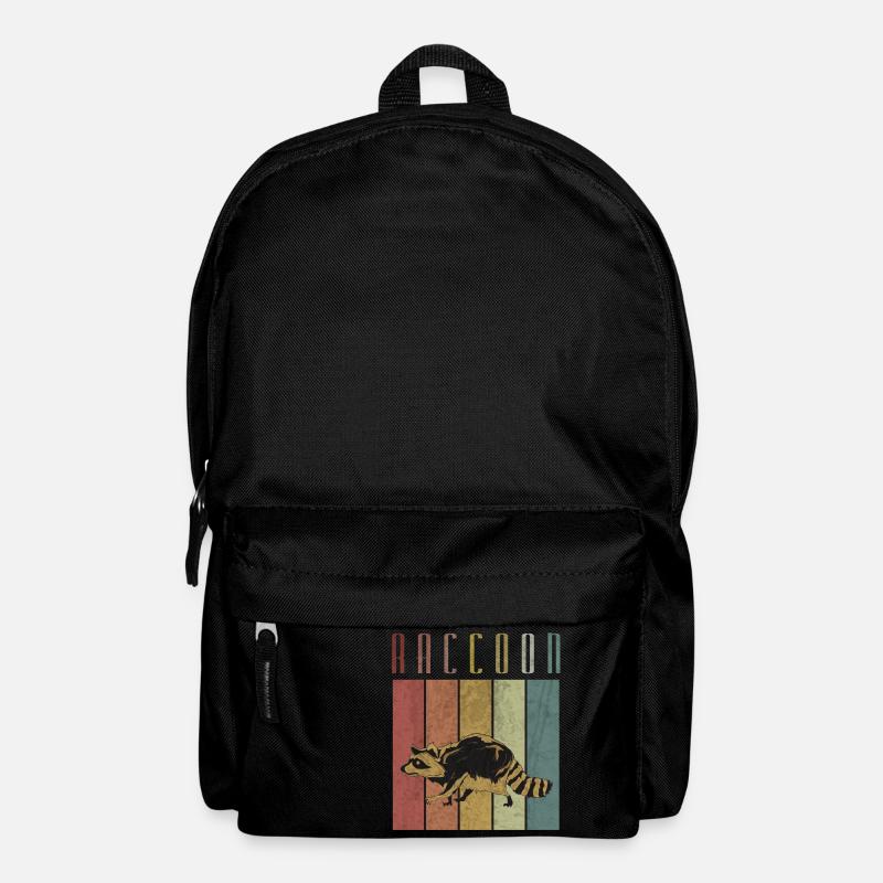 Waschbär - Rucksack - Schwarz