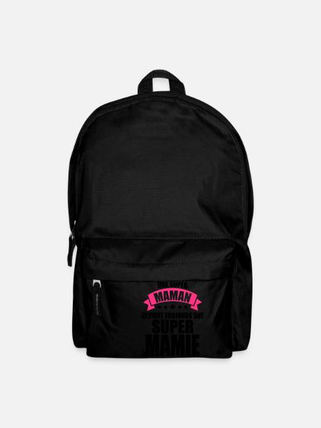 une super maman devient toujours une super mamie - Sac à dos - noir