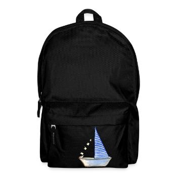 segelboot - Rucksack - Schwarz - Vorne
