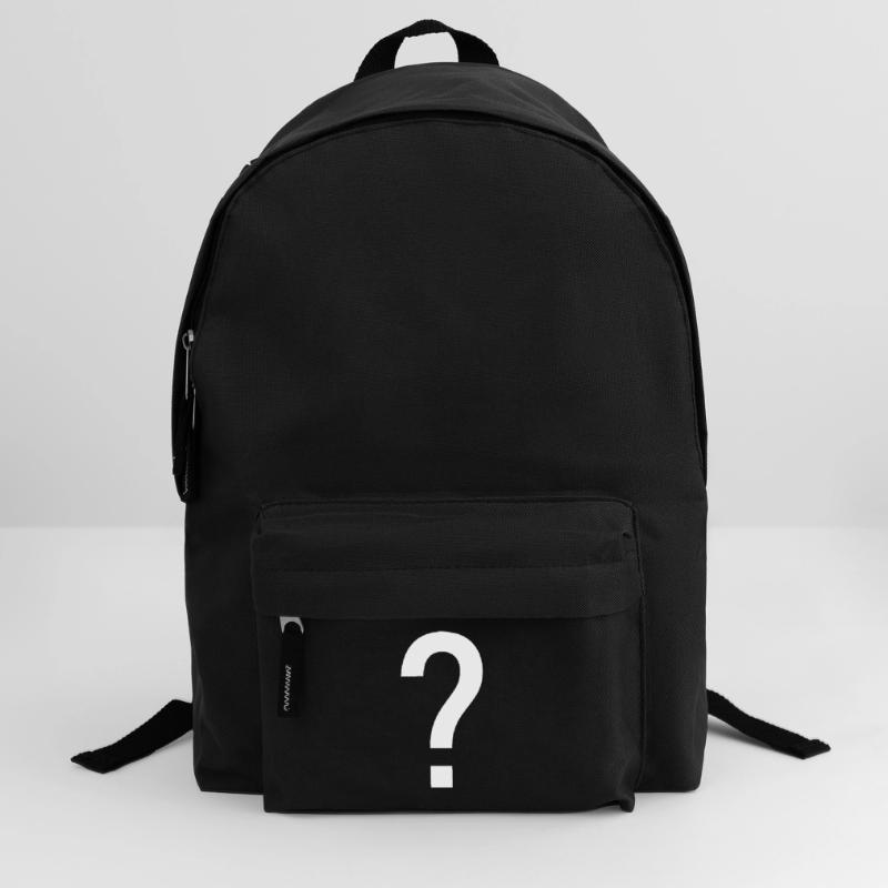 Point d'interrogation signe conception idée cadeau idée Sac à dos
