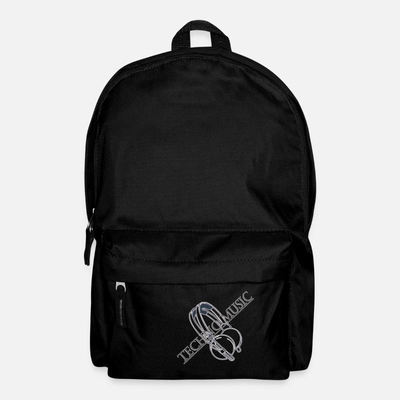 Techno Music - Rucksack - Schwarz