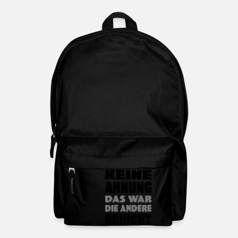 lustige Sprüche - Rucksack - Schwarz