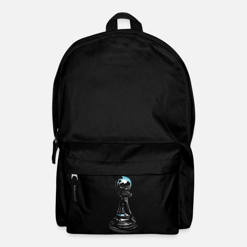 Schach Bauer Pawn Schachspieler Logo Schachverein - Rucksack - Schwarz