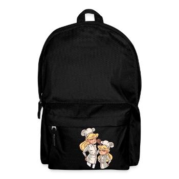 Cook with a little cook mother and daughter - Backpack - black - Front