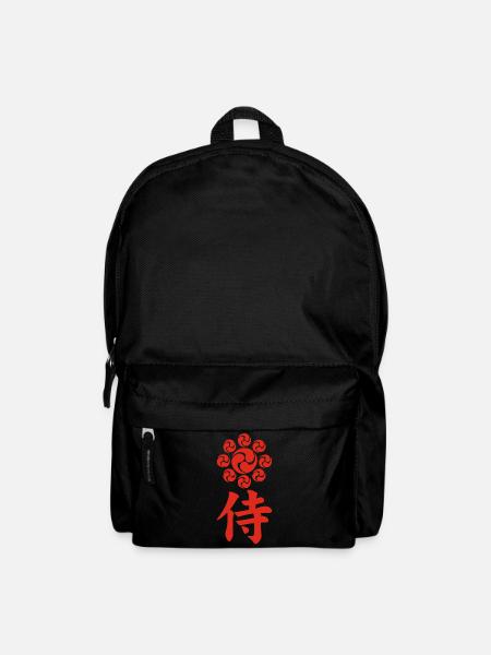 Emblème samouraï du clan Uesugi (rouge) - Sac à dos - noir