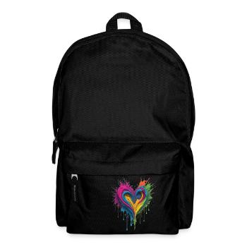 Heart of liquid paint - Backpack - black - Front